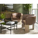 Trine Rustic Oak / Vintage Camel Leather Lounge Chair